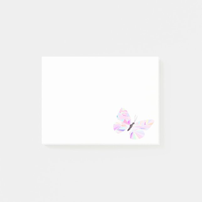 Notas Post-it® Mariposa geométrica (Anverso)