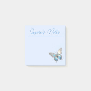 Notas Post-it® Mariposa jewel Opal y plata