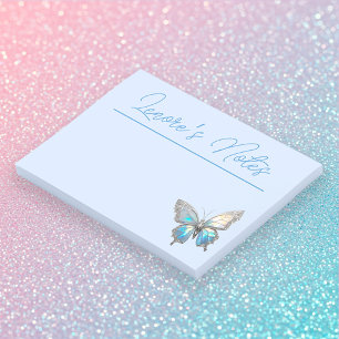 Notas Post-it® Mariposa jewel Opal y plata