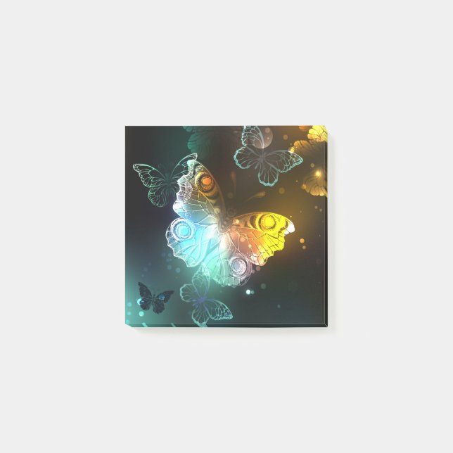 Notas Post-it® Mariposa luminosa y mariposas nocturnas (Anverso)