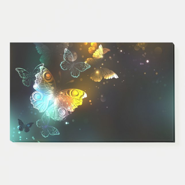 Notas Post-it® Mariposa luminosa y mariposas nocturnas (Anverso)