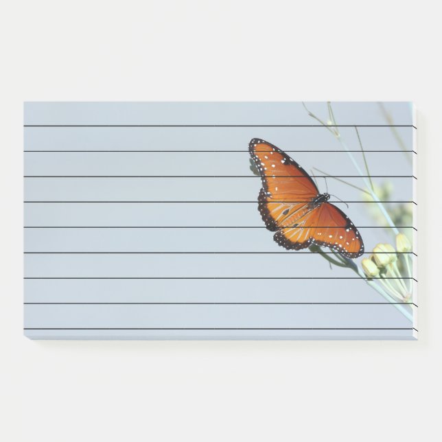 Notas Post-it® Mariposa reina (Anverso)