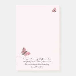 Notas Post-it® Mariposa rosa
