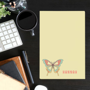 Notas Post-it® Mariposa Simple Mínima Monada De Moda