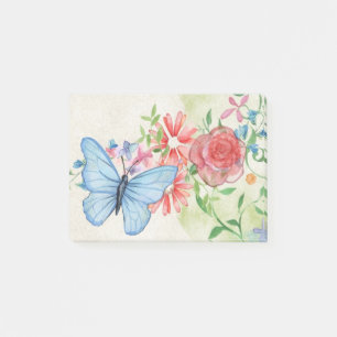 Notas Post-it® Mariposa Y Flores