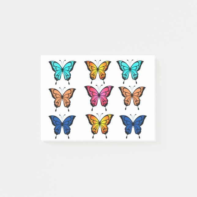 Notas Post-it® mariposas (Anverso)