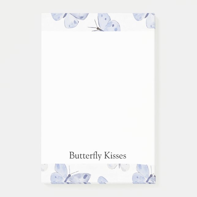 Notas Post-it® Mariposas Girly Purple Lavender (Anverso)