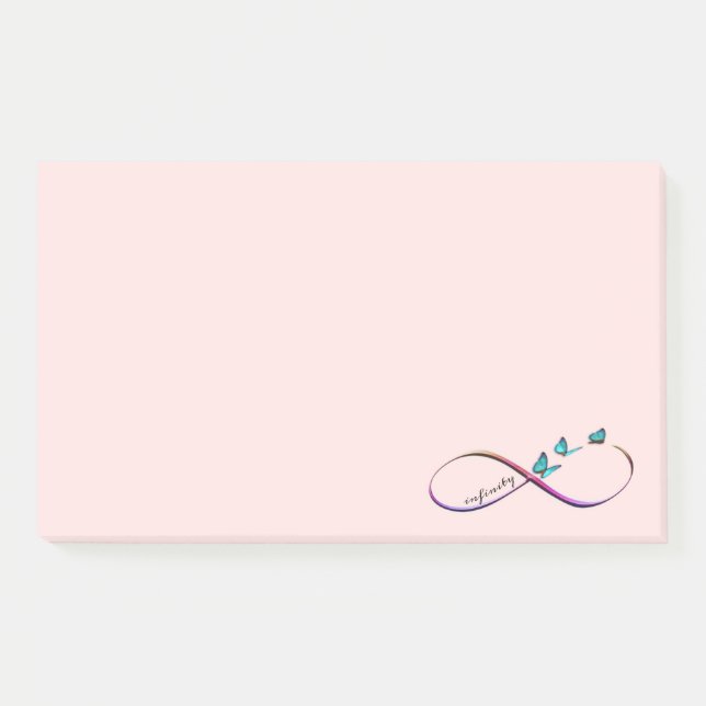 Notas Post-it® mariposas infinitas (Anverso)