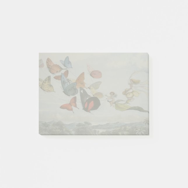 Notas Post-it® Mariposas y Reina Hada Mariposas Hadas (Anverso)