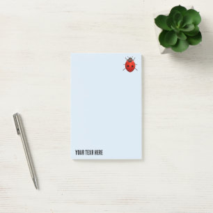 Notas Post-it® Mariquita Afortunada