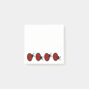 Notas Post-it® Mariquitas rojas