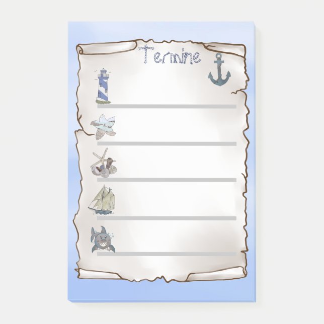 Notas Post-it® Maritim  (Anverso)