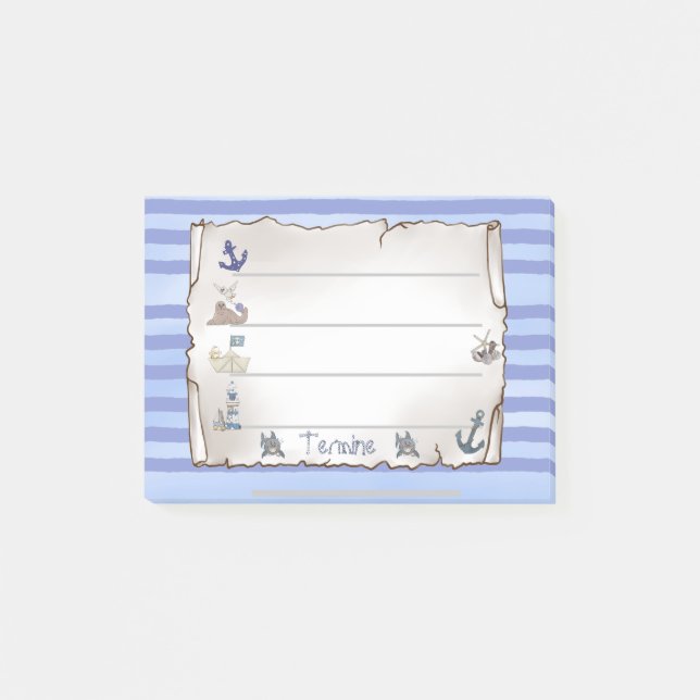Notas Post-it® Maritim  (Anverso)
