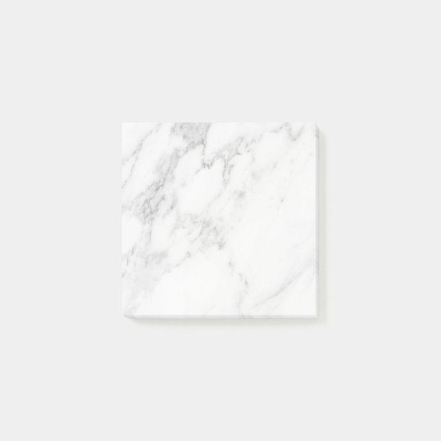 Notas Post-it® Mármol Blanco (Anverso)