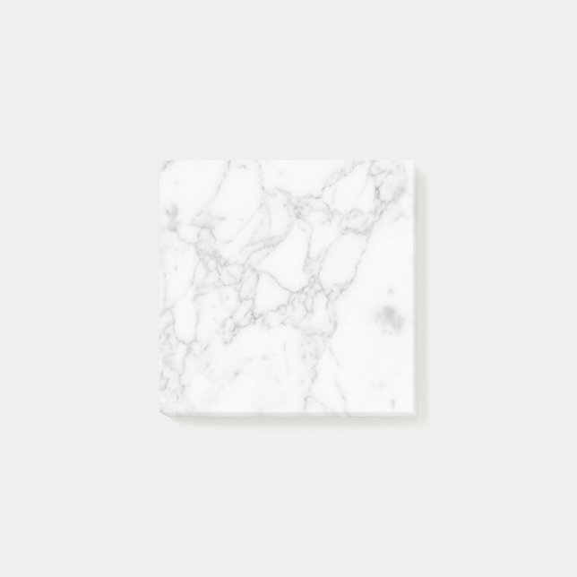 Notas Post-it® Mármol Blanco (Anverso)