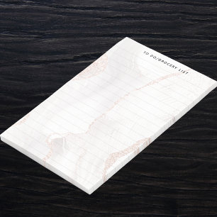 Notas Post-it® Mármol blanco agrietado elegante moderno
