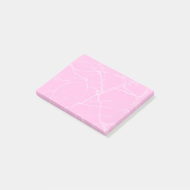 Notas Post-it® mármol rosa (En perspectiva)