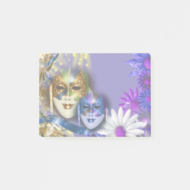 Notas Post-it® Mascarillas venecianas de la quinceañera (Anverso)