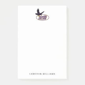 Notas Post-it® Mascota de los Hawks de Hunter College