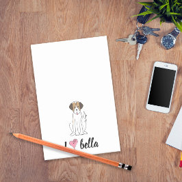 Notas Post-it® Mascota minimalista Personalizado de Perro Lover