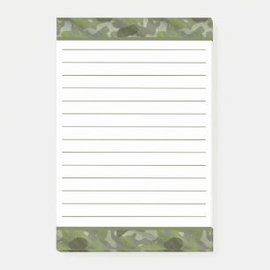 Notas Post-it® Masculina de camo de camuflaje militar de Cazador