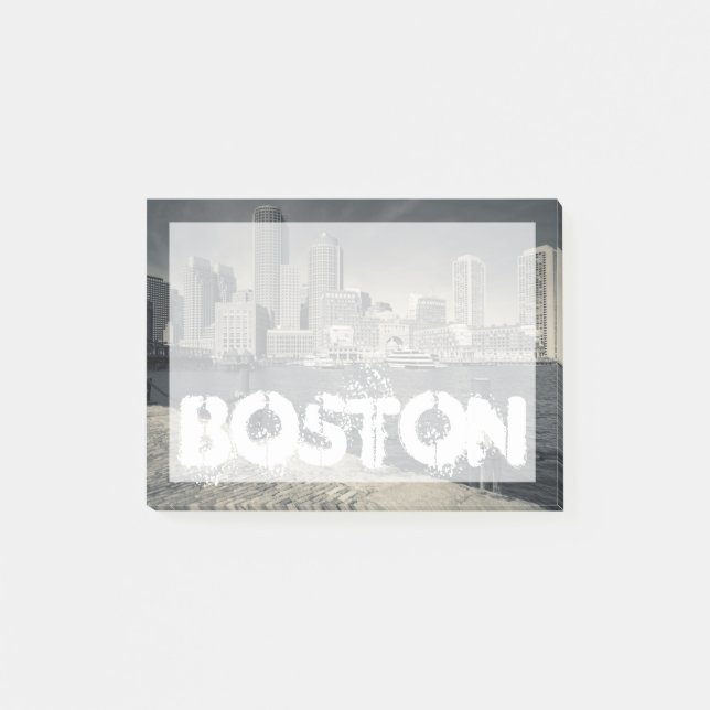 Notas Post-it® Massachusetts, Boston, edificios Rowe's Wharf (Anverso)