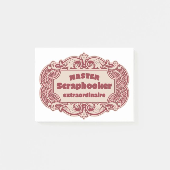 Notas Post-it® Master Scrapbooker Extraordinaire (Anverso)