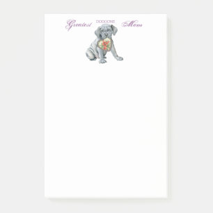 Notas Post-it® Mastino Heart Mom Post-it Notes