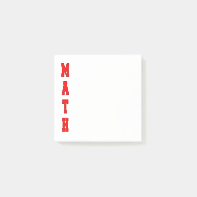 Notas Post-it® Matemáticas (Anverso)
