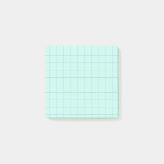 Notas Post-it® Matemáticas de Papel Gráfico Azul (Anverso)