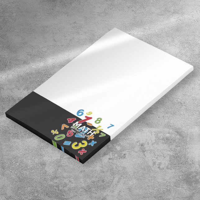 Notas Post-it® Matemáticas: El único sujeto que cuenta una cita d (Math The Only Subject That Counts Fun Quote Post-it Notes)