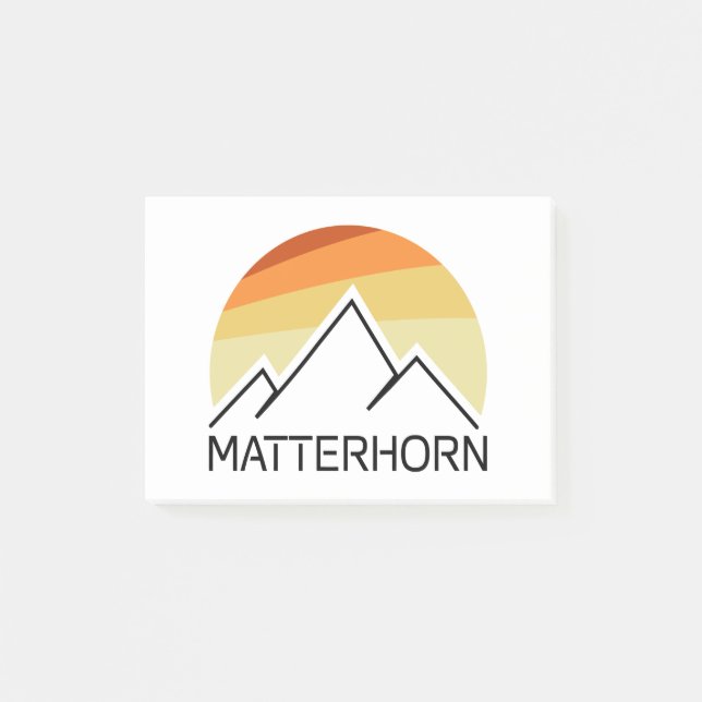 Notas Post-it® Matterhorn Suiza Italia Retro (Anverso)