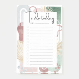 Notas Post-it® Mauve y Green Abstract Shapes To-Do List Post-it