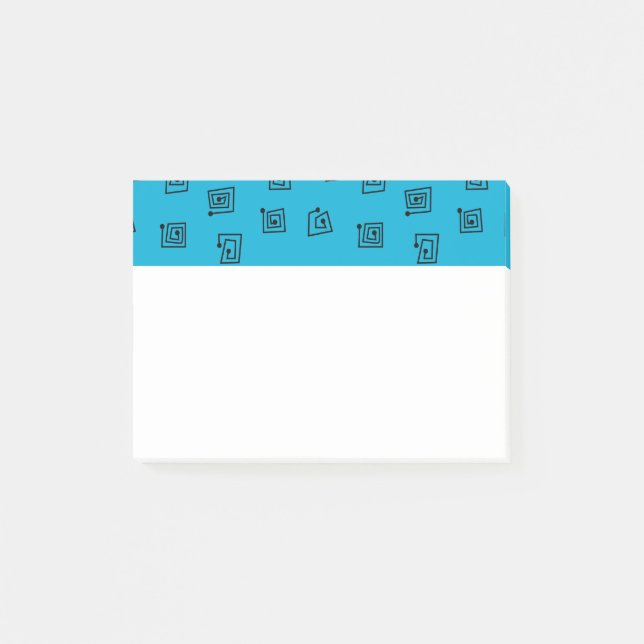 Notas Post-it® Mazas turquesas (Anverso)