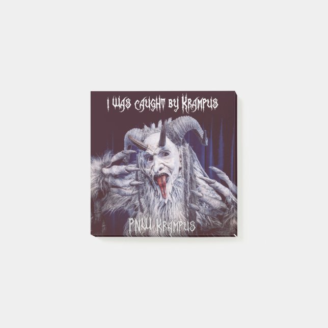 Notas Post-it® Me atraparon Krampus Post (Anverso)