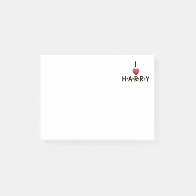 Notas Post-it® ME ENCANTA HARRY Post-it Notes (Anverso)