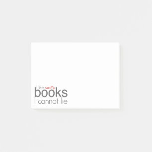 Notas Post-it® Me Gustan Los Libros Menudos Que No Puedo Mentir L