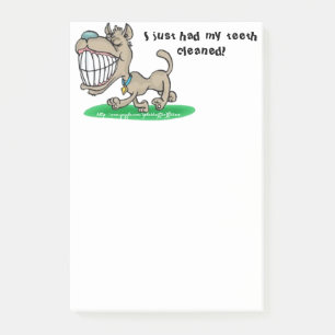 Notas Post-it® "Me han limpiado los dientes"