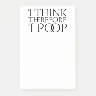 Notas Post-it® Me pienso por lo tanto impulso