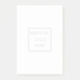 Notas Post-it® Médica de malversación del logo del hospital