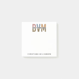 Notas Post-it® Médica de Medicina Veterinaria de DVM Personalizad