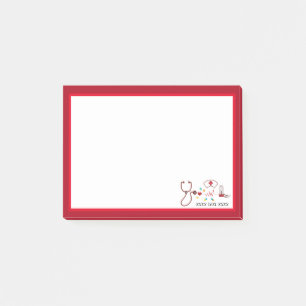 Notas Post-it® Médica, Enfermería, médico, hospital