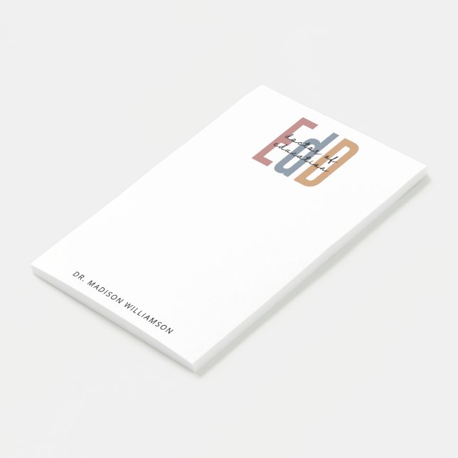 Notas Post-it® Médico De Educación Personalizada (En perspectiva)