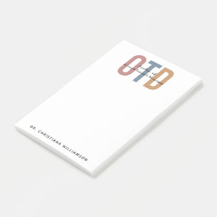 Notas Post-it® Médico de Terapia Ocupacional Personalizada