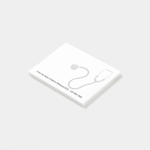 Notas Post-it® Médico Office Stethoscope Tema Notepads pegajosos