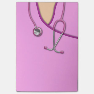 Notas Post-it® Médico rosado friega