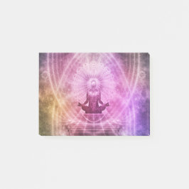 Notas Post-it® Meditación espiritual del yoga Zen Colorful