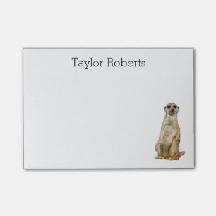 Notas Post-it® Meerkat con su personalizado conocido