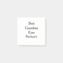 Notas Post-it® Mejor abuela jamás nombre fecha sencillo día de la