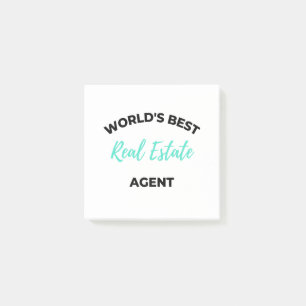 Notas Post-it® Mejor Agente Inmobiliario del Mundo 2